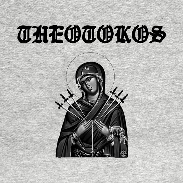 Theotokos Virgin Mary Seven Swords Icon by thecamphillips